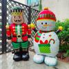 Large Christmas Balloons Inflatable Standing Aluminum Foil Balloon Gingerbread Man Santa Claus Snowman Party Home Decor Supplies