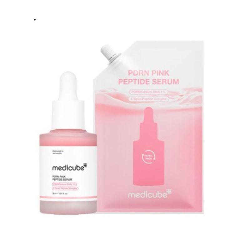Набор сывороток с пептидами PDRN Pink от Medicube (30 мл + Сменный блок 50 мл)