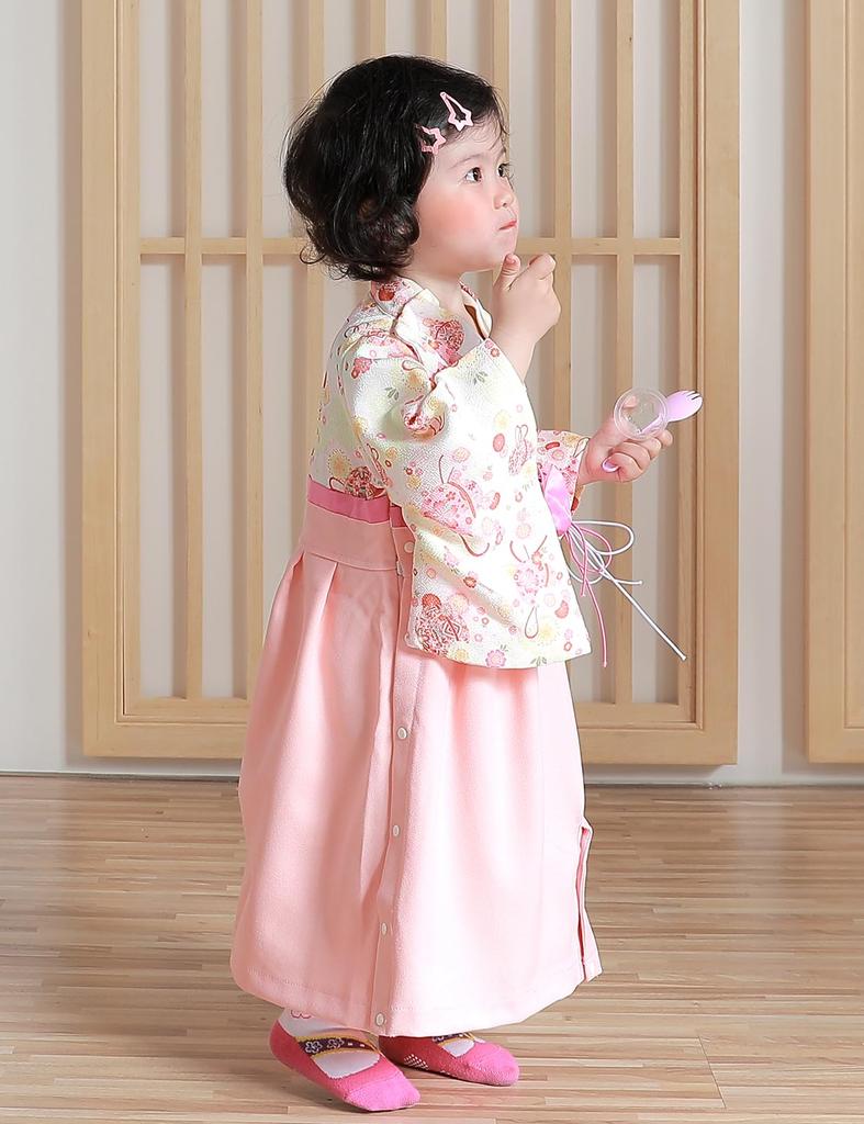 Детский комбинезон хакама Празднование 100-летия Фестиваль первой еды Фестиваль фейерверков Подарок ребенку [SHELISTEN] Кукла для девочки (Темари, 70)