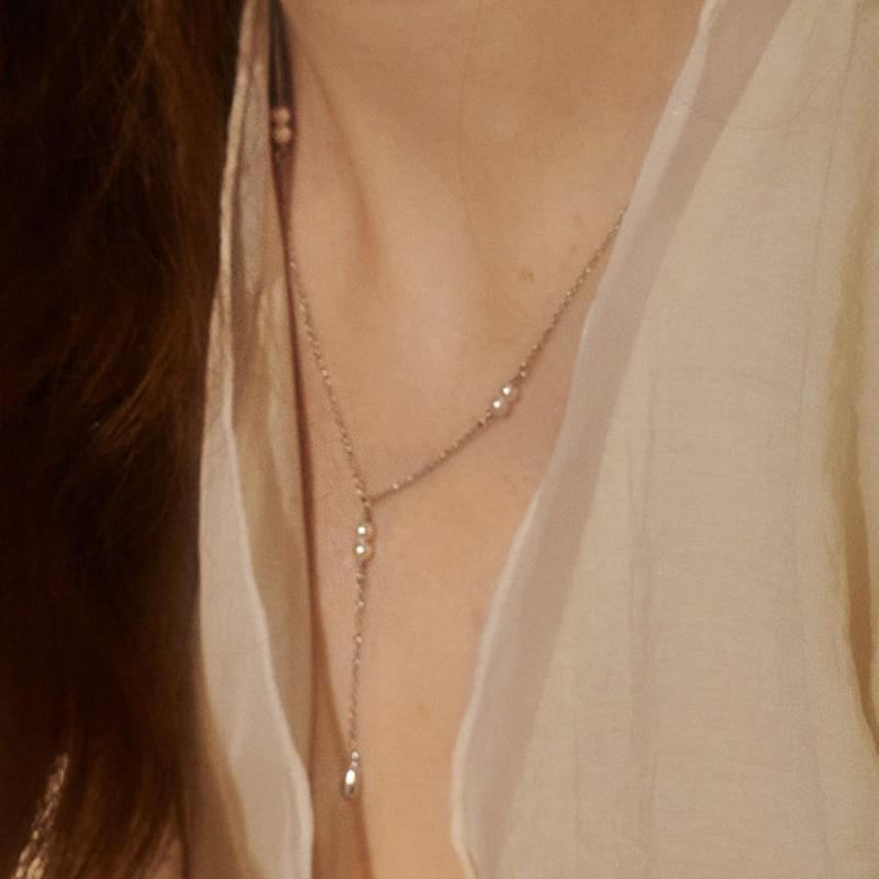 BSWAN 25SS Y Двойное жемчужное_ожерелье