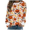 Fashion Retro 3d Print Halloween Pumpkin Head Girls Women Sweatshirts Oversized Tracksuits Pullover Girls Long Sleeves Clothing