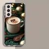 Чехол для телефона Christmas Spiced Gingerbread Latte для Samsung Galaxy S25 Edge S24 S23 FE S21 S20 S10 Plus S22 S26 Ultra Прозрачный