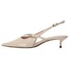 Pu Comfortable Slimming Simple Everyday Versatile Stiletto Heels 4Cm Women Heels Light-Beige 12263410-38