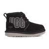 UGG Neumel Graphic Boot Black Grey Suede (Kids) Kids Sneakers 1130787K-BGSD