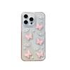 Bow Tie Butterfly Pearl Glitter Pink Phone Case for Apple 16 Promax Transparent for IPhone 17 Small Fresh and Fashionable