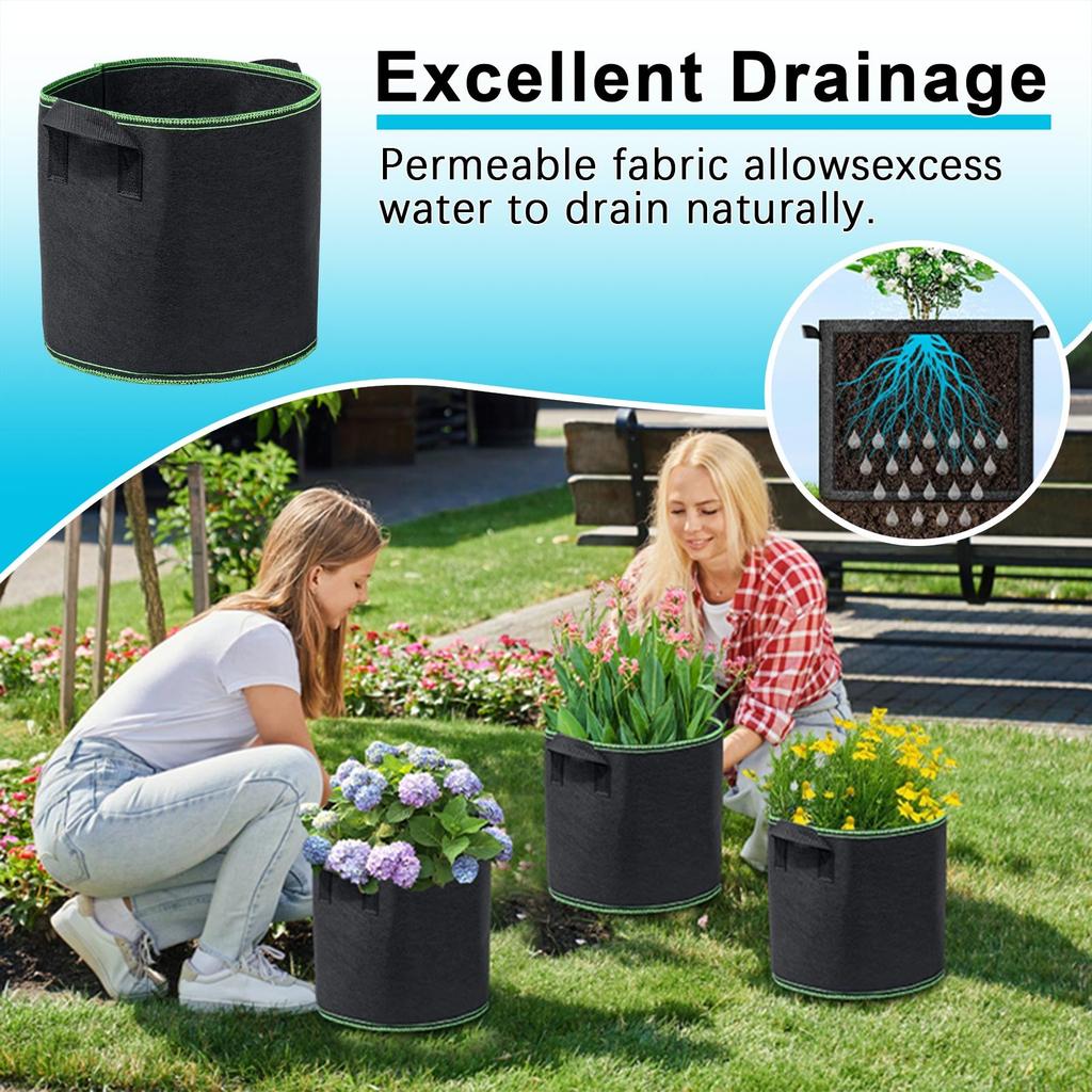 5 галлонов тканевый мешок для выращивания растений нетканый мешок для выращивания растений горшок для выращивания растений мешок для выращивания растений с ручкой мешок для выращивания растений