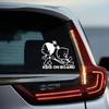 2PCS Kids On Board Kids Safety Decal - 7.1"x5.9" Vinyl Sticker for Car Rear Windshield - Baby in Vehicle Warning Sign | #AZ30 (White)