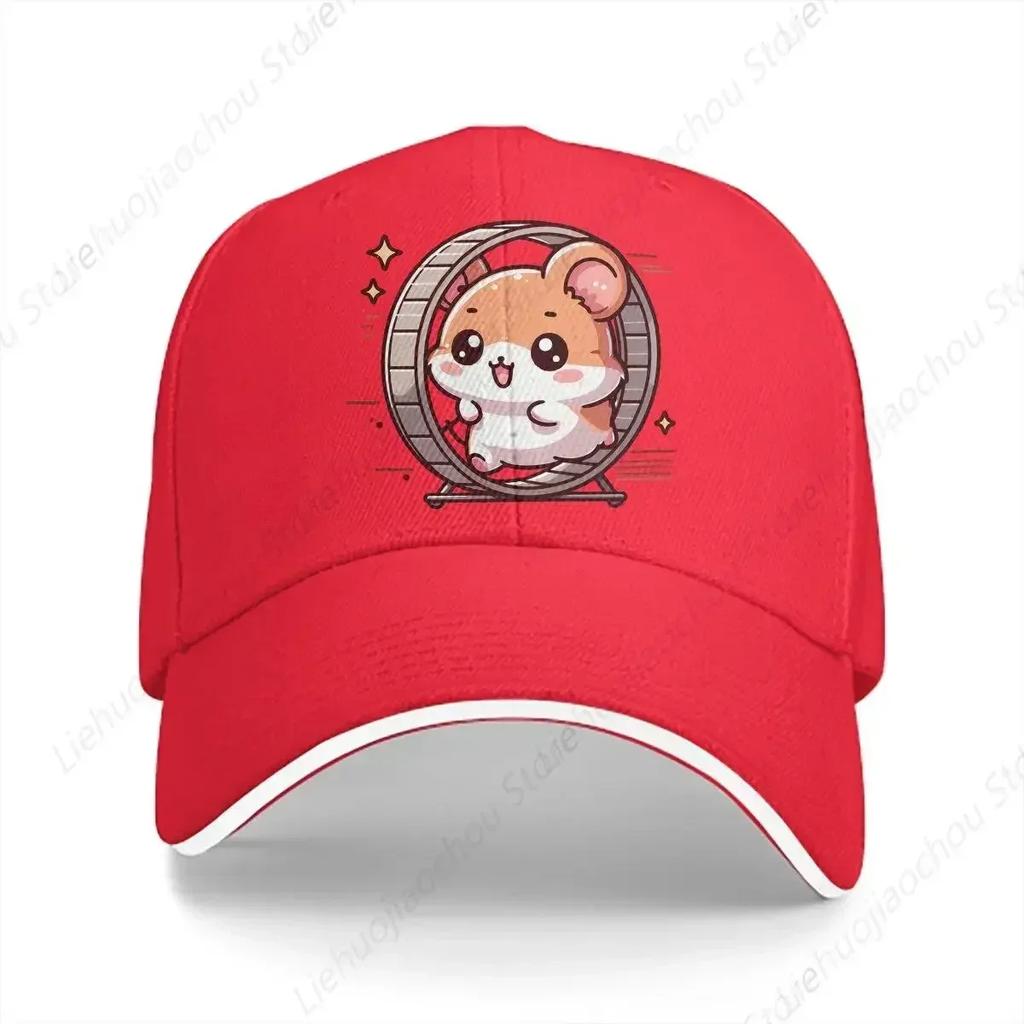 Washed Unisexs Baseball Cap Go Speed Sports Snapback Caps Dad Hat Cute Hamster Animal Golf Hats
