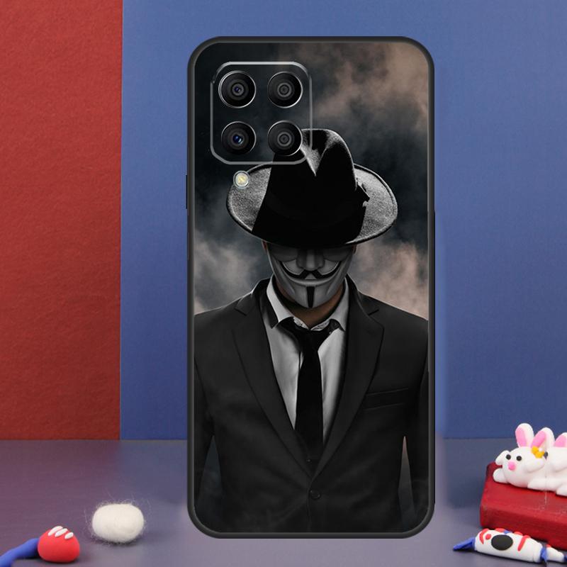 Man Suit Shirt Tie Case For Samsung Galaxy M34 M14 M54 M13 M15 M36 M55 M35 M56 M16 M31 M11 M53 M12 M32 M52 M06