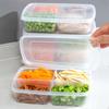 Холодильник, Контейнер для хранения приготовленной пищи, Контейнер для тушеной пищи, Четырехсекционный контейнер для сохранения свежести, Упакованный контейнер для морозильной камеры