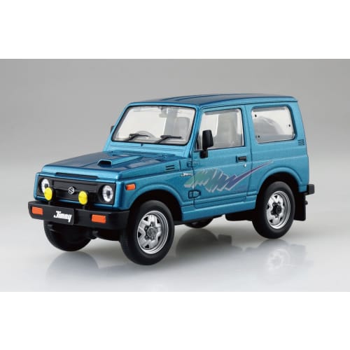 Aoshima Bunka Kyozai (AOSHIMA) 1/32 Scale Rakupla Snap Kit No. 18-TB Suzuki JA11 Jimny Triton Blue Metallic Pre-Colored Plastic Model Kit (Automobile)