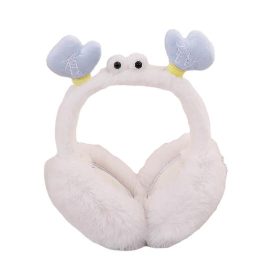 Наушники Дизайн Краба Мягкий Плюш Теплые Зимние Грелки для Ушей Складная Эластичная Повязка на Голову Зимняя Защита Ушей Наушники