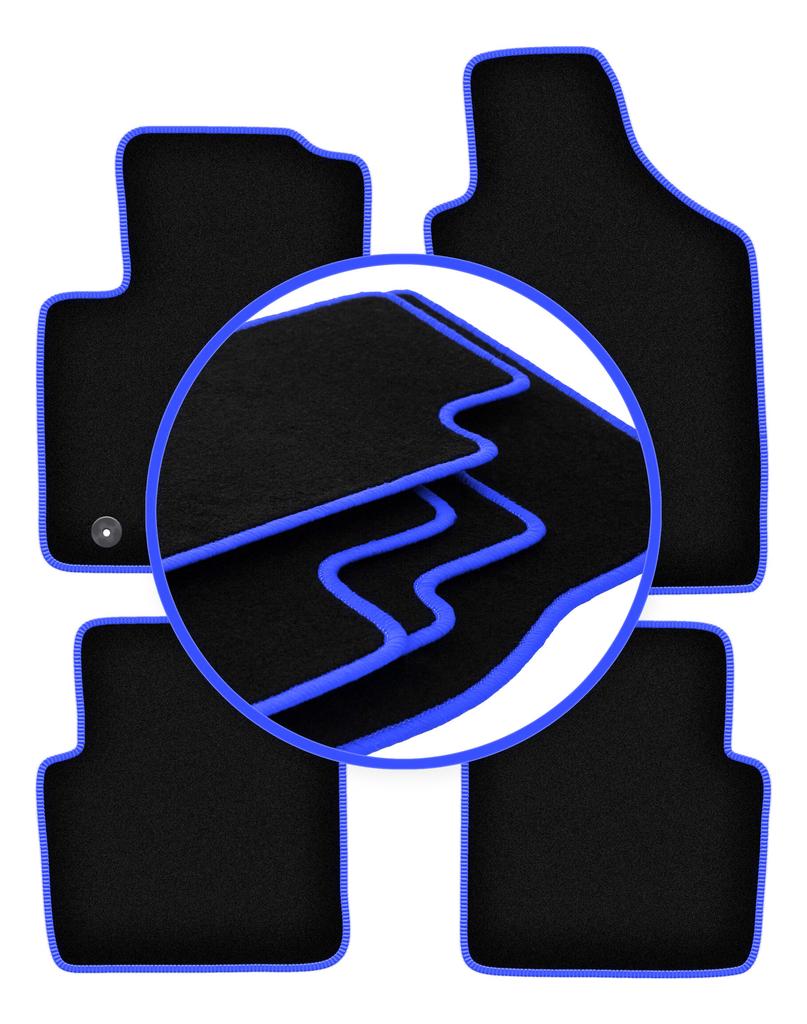 CARLUX-BLUE car mats for: Ford Ka MK2 hatchback (2008-2012)