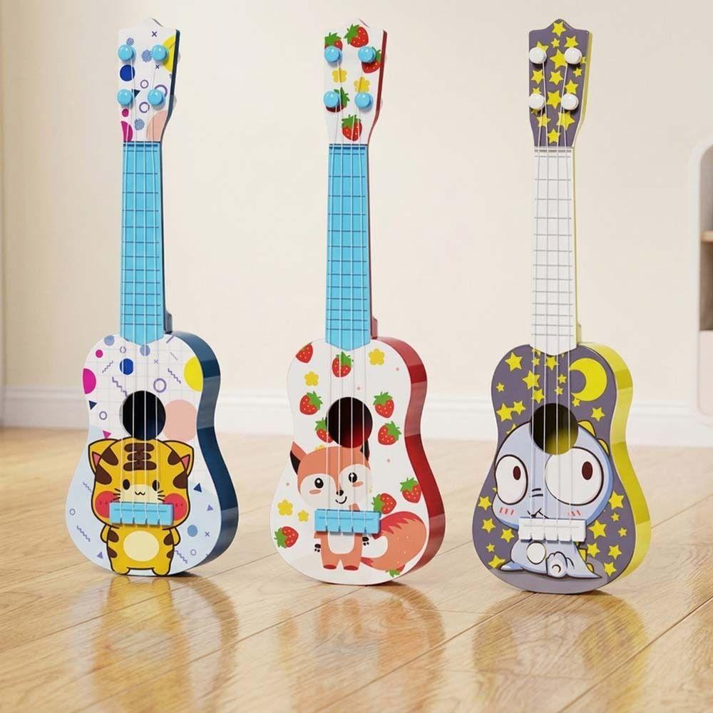 4 Strings Simulated Guitar Toy Educational Toy Musical Instrument  Play Activity