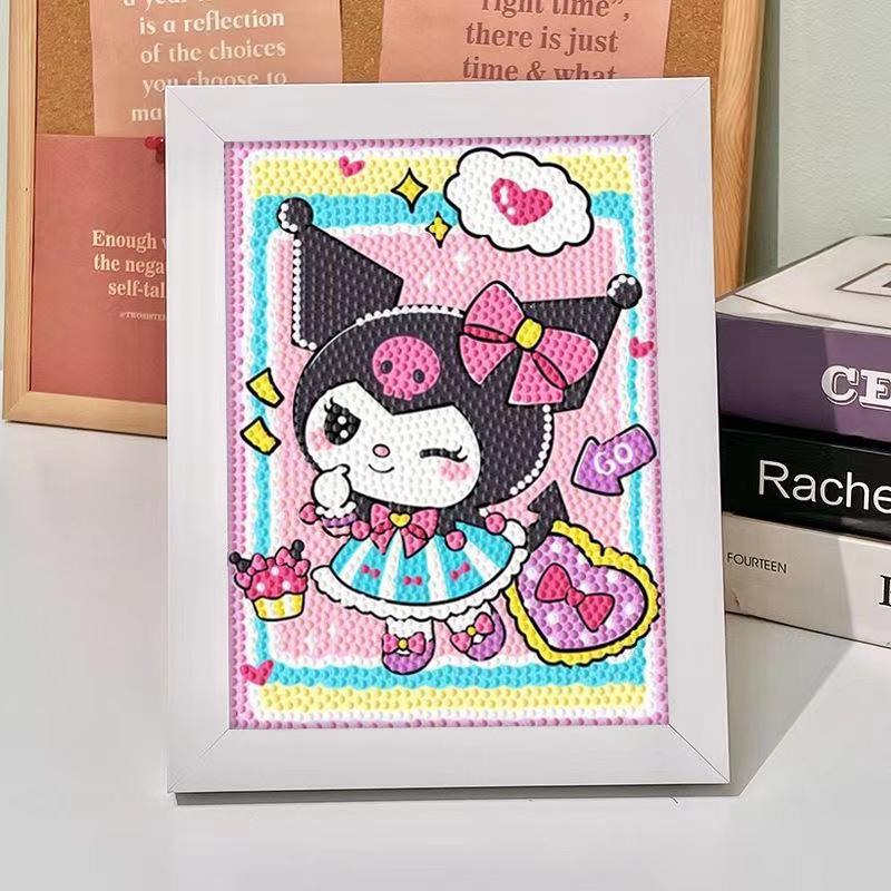 Набор для 5D-алмазной вышивки Sanrio в рамке – Образовательная игрушка для детей
