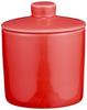 Nishikai Toki Hasami Ware Common Sugar Microwave and Dishwasher 18297 Pot, Red, Capacity Approx. 100ml, Safe,