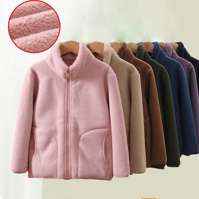 Зимняя куртка флисовая толстая теплая верхняя одежда для мальчиков и девочек ветрозащитная повседневная куртка для женщин и мужчин