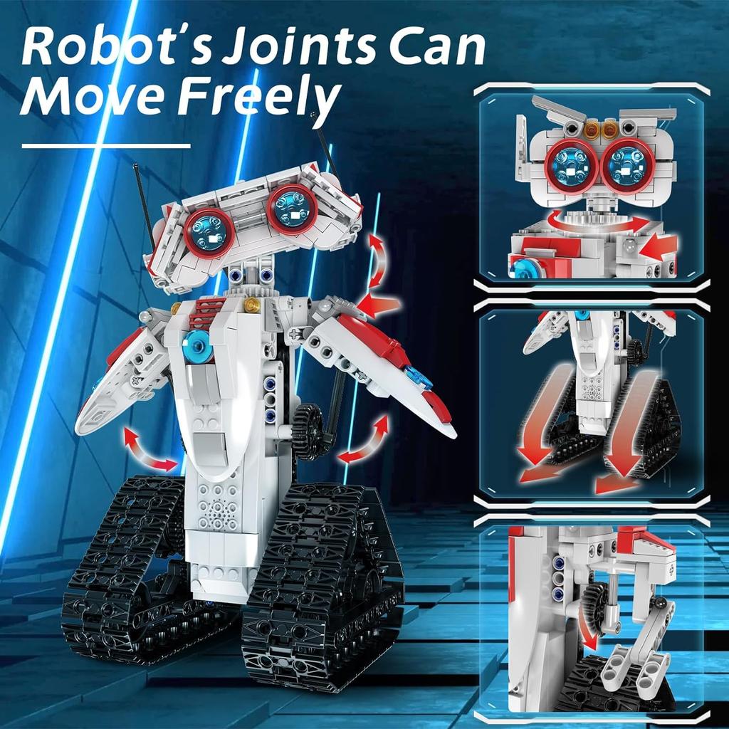 MOULD KING 15082 Robot Made Toy STEM Project, Suitable for Children Aged 6-10, 8-12 Years and Above In A Three In One Remote-controlled Car
