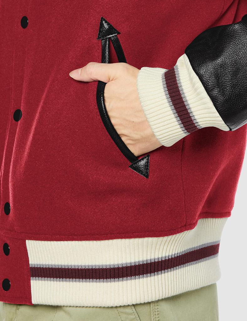 HOUSTON Military MELTON AWARD JACKET Maroon 2XL (ALASKA)