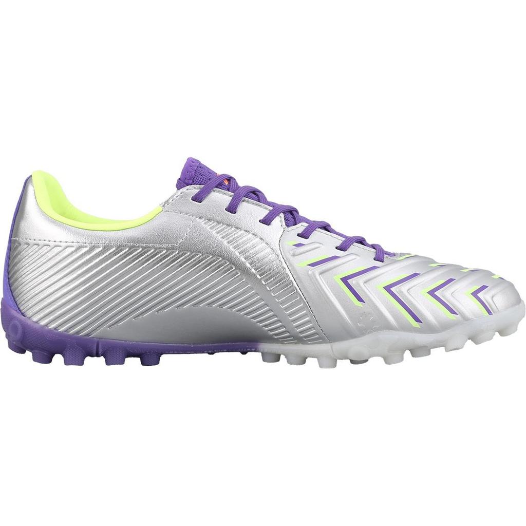 Li Ning Брокат Turf TF Turf Firm Ground, Футбольные бутсы для искусственного газона Мужские Фиолетовый Серебряный YSTT021-3