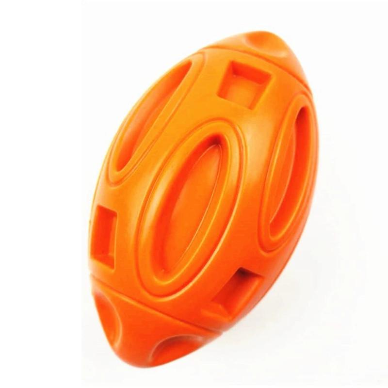 Ball Dog Rugby Squeaky Toy Pet Chew Balls For Medium Large Dogs Durable Gift