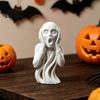 High-end Texture Sculpture 3D Printed The Scream Statue, Abstract Expressionist Art Figurine with Hollow Streamlined Design Flowing Design, Minimalist