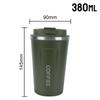 2025 Термокружка для кофе Thermo Cafe Автомобильная термокружка 380/510 мл Герметичная дорожная термокружка для чая, воды, кофе Двойная нержавеющая сталь