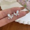 Серьги-подвески с полыми цветами и бахромой из серебряной иглы, модные, с индивидуальностью, в стиле холодного ветра, длинные, с темпераментом, передовые