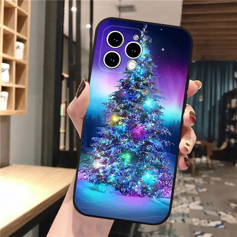 Christmas Tree Phone Case For iphone 17 Pro Max Air 16 15 14 13 Pro Max 15 16 Pro 15Plus