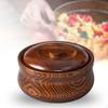 Деревянная с крышками для хранения суповых хлопьев, твердая миска для сервировки