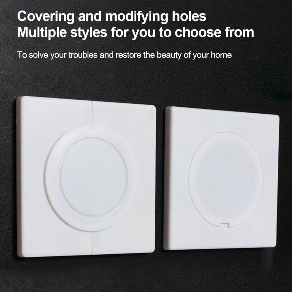 86Type Air-conditioning Dust Plug Easy Install Hole Cap Creative Wall Hole Cover Wall Decoration
