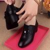 Soft Leather Single Shoes Women's 2024 Spring New Comfortable and Versatile Mother Thick Heel Soft Sole Round Head Small Leather Shoes