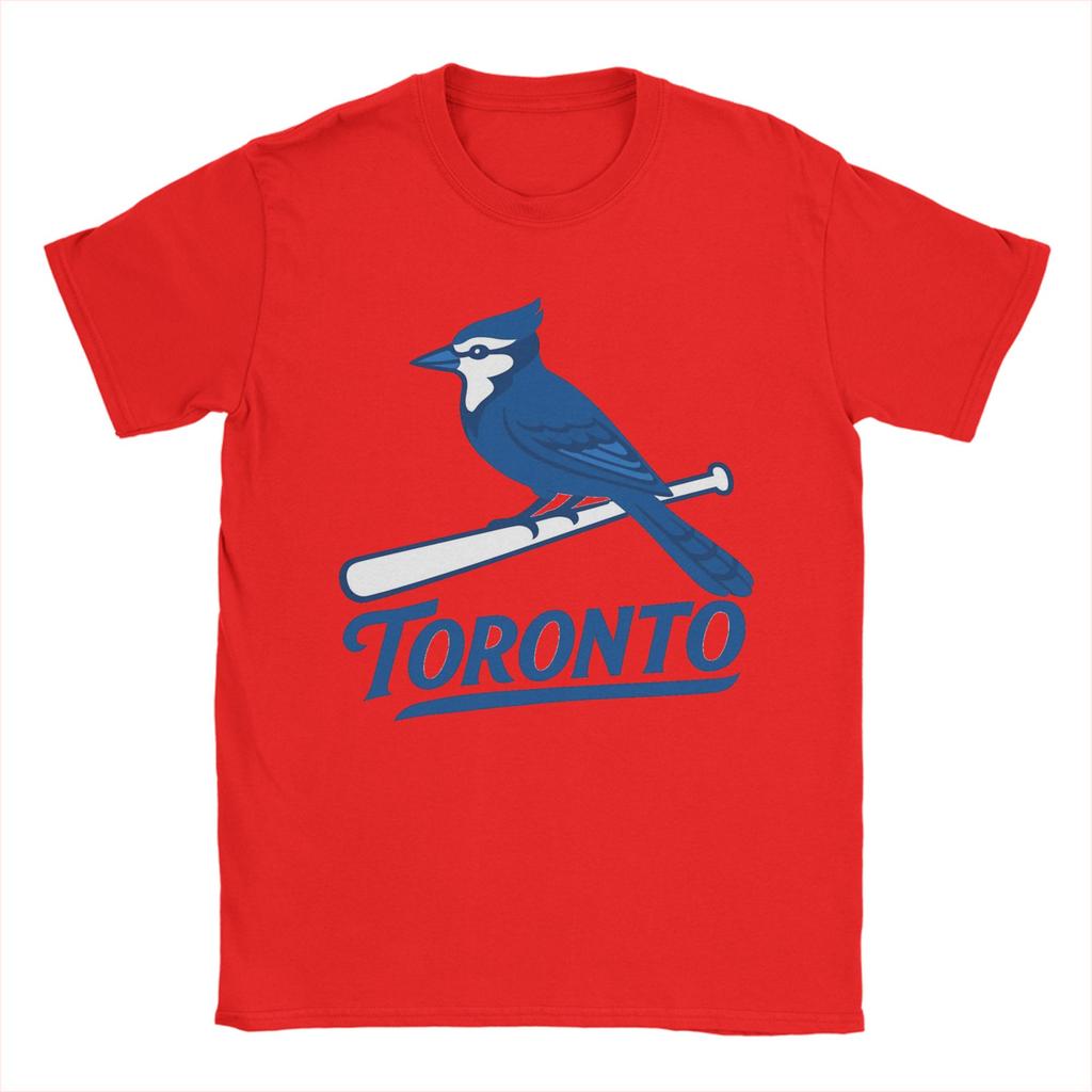 Toronto BlueJaysBird TShirt Unisex Funny Pure Cotton Tees Round Collar Short Sleeve T Shirt Plus Size Tops