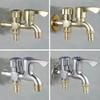 Dual-water Mop Pool Faucet One-in-two-out Washing Machine Dual-water Tap Double Water Outlet Tap