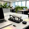Держатель для визиток и подставка в форме очков, Современный пластиковый настольный органайзер, Декоративная рамка для офиса