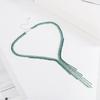 Long Tassel Simple Crystal Rhinestone Choker Necklace Women Gem Statement Collares Chokers Bijoux