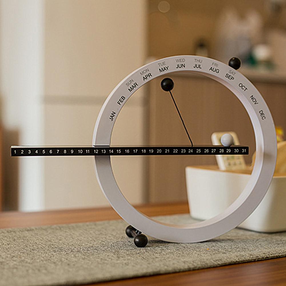 Магнитный шар вечный календарь с месяцем, неделей, датой, настенный календарь, новинка, настольное украшение, календарь для спальни, орнамент, подарки