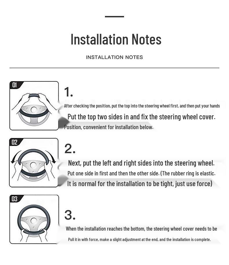 MG & Roewe Genuine Leather Steering Wheel Cover for MG6, MG HS, MG5, Roewe ZS, and RX5