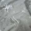 This white heavy-weight peacock and peony jacquard fabric can be used for wedding dresses formal gowns designer clothing fabrics