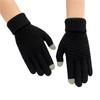 Women Fashion Winter Touch Screen Gloves Warm Stretch Knit Full Finger Mittens Crochet Thicken Gloves