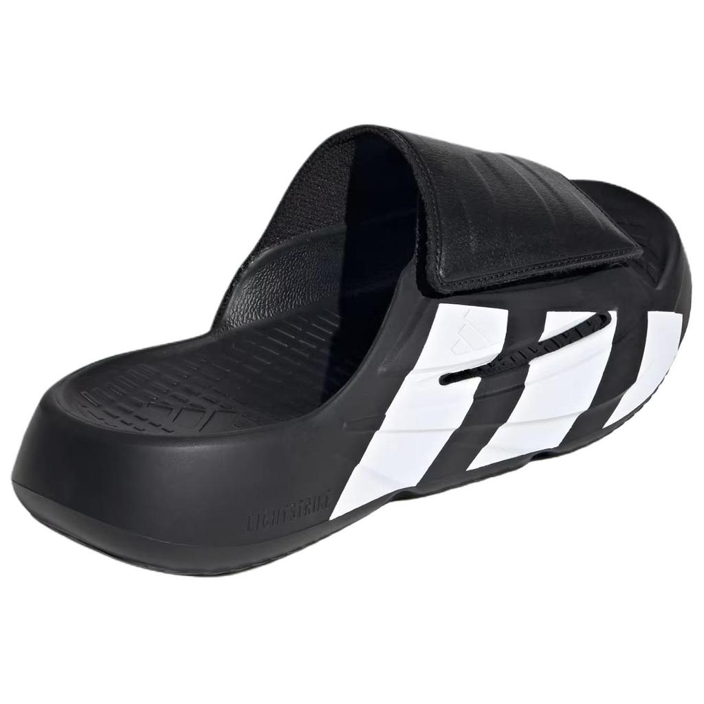 Новые шлепанцы Adidas Lightblaze 'Черный Белый' JR1253