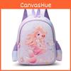Shell Dolphin Mermaid Backpack Childrens Cartoon Bag Zipper Large Capacity