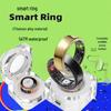 SR05 Smart Ring: Heart Rate Monitor, Waterproof Titanium Alloy, for Men & Women, Black Tech Sports Ring