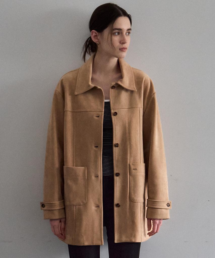 Folnua Mellow Suede Half Jacket (4Color)