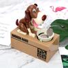 Money Saving Box Automated Money Boxes Plastic Electronic Piggy Banks Kids Gift Cartoon Robotic Dog Steal Coin Bank