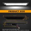 Gempro LED Side Marker Lights For Ford Mustang 2015- Rear White Fender Marker Reflectors Lamps Smoked Len, 2PCS