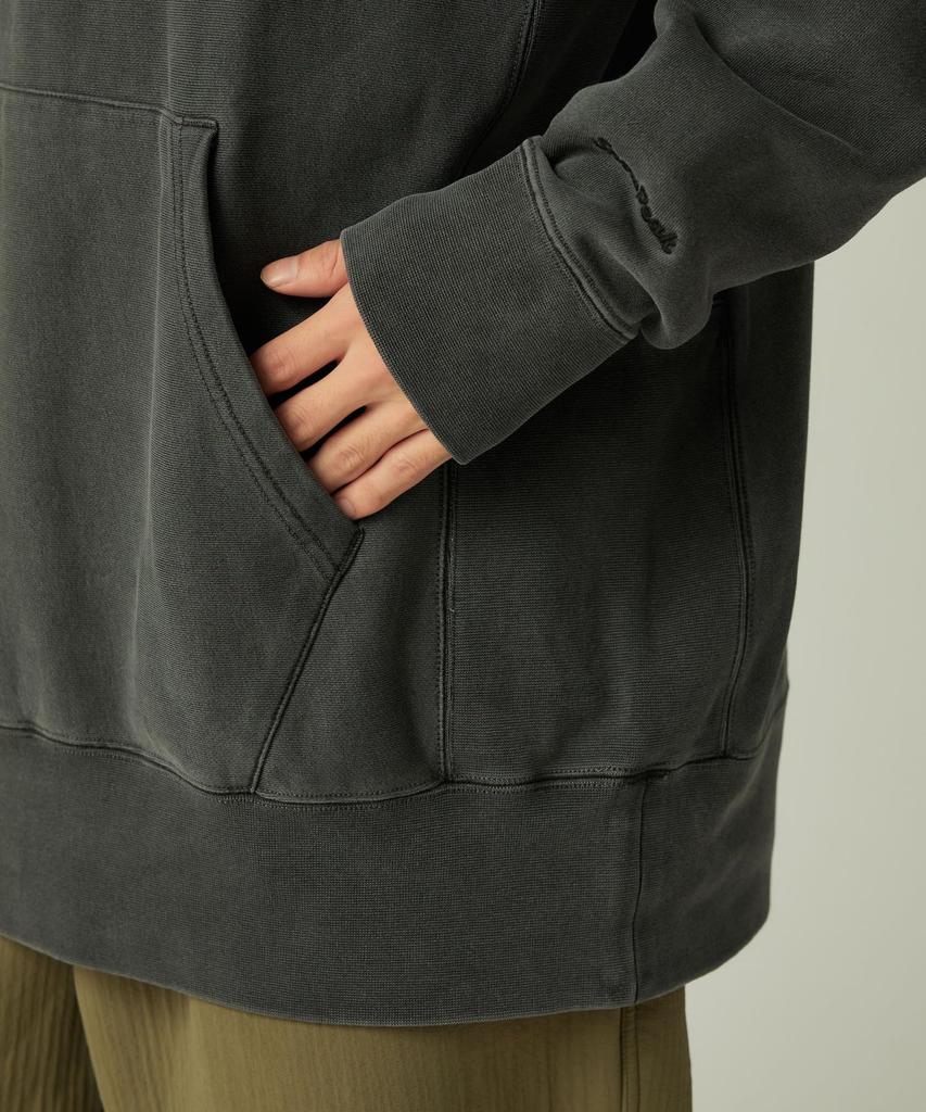 Snow Peak Garment Dyed Hoodie XL SW-25AU013, Men's/Women's, Charcoal,