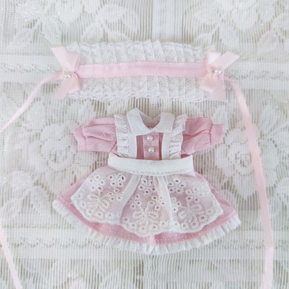Dolls Accessories Maid Skirt Suit Mini Dolls Princess Dresses Uniform Clothes 1/11 Ob11 Dolls