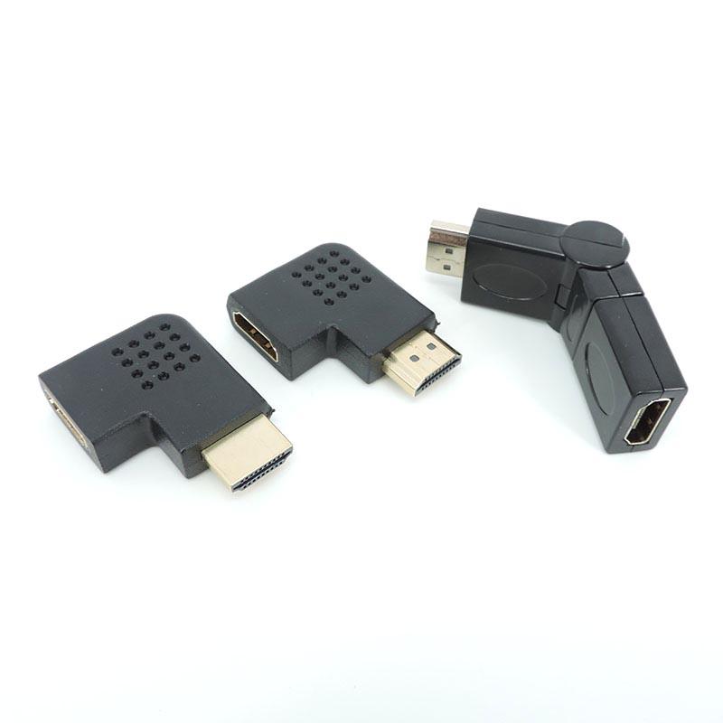 Регулируемый 90 270 градусов HDMI-совместимый мужской женский разъем адаптер видеокабель штекер удлинитель конвертер для HDTV Tv 4K