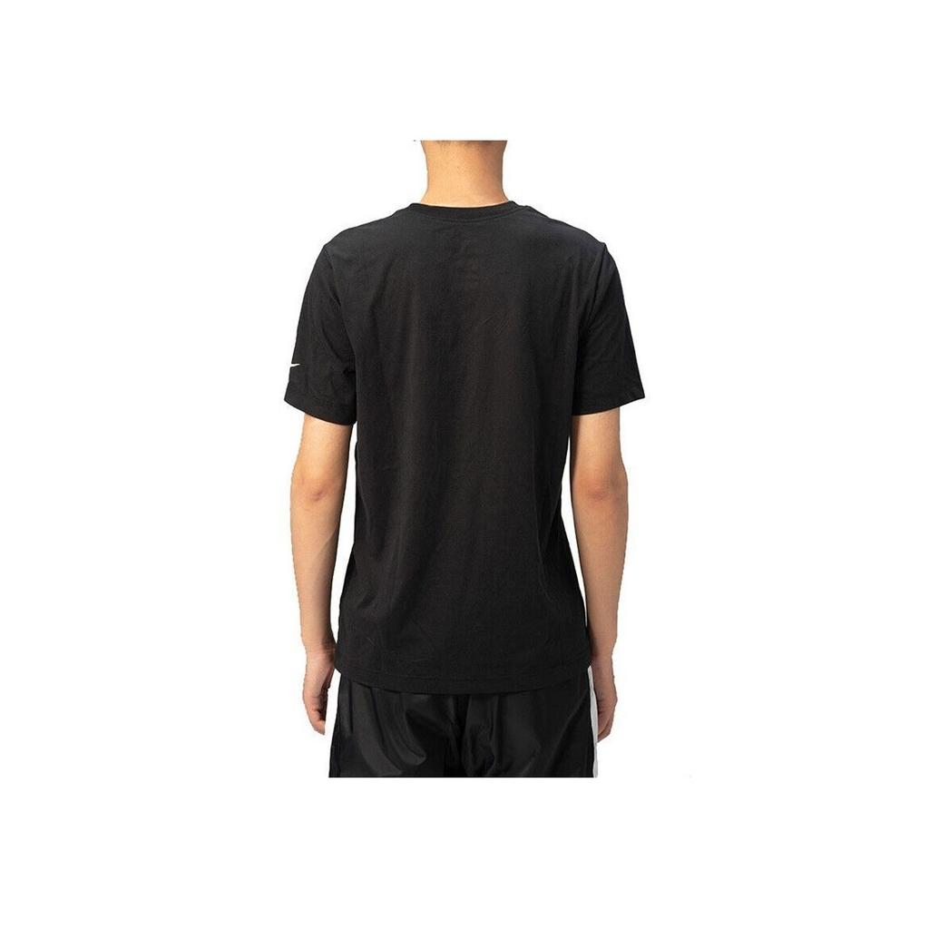 Nike Мужские быстросохнущие футболки с короткими рукавами Brooklyn Nets, черные CU2742-010